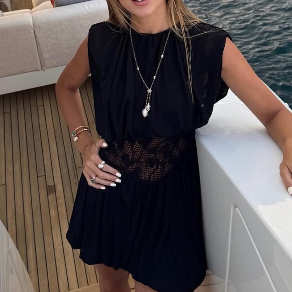 BNWT ZARA CROTCHET DRESS